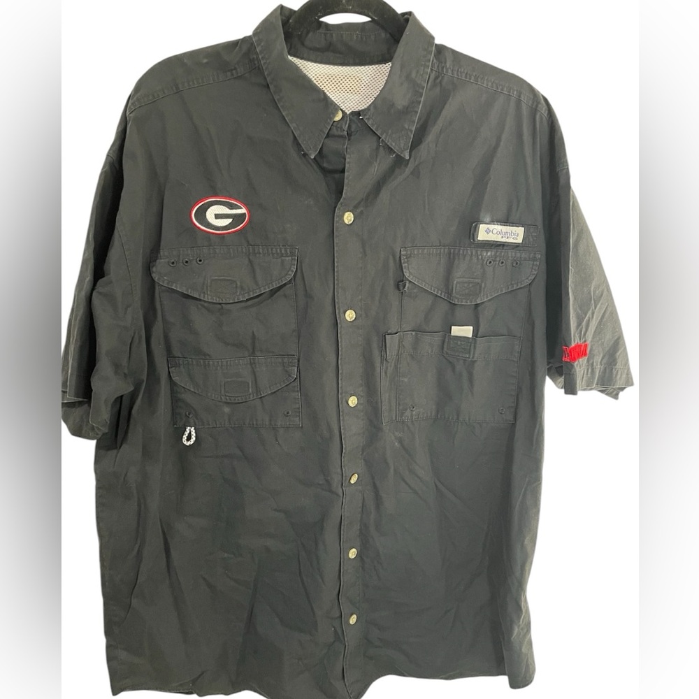 Columbia PFG Shirt Men’s XL Georgia Bulldogs Button Up